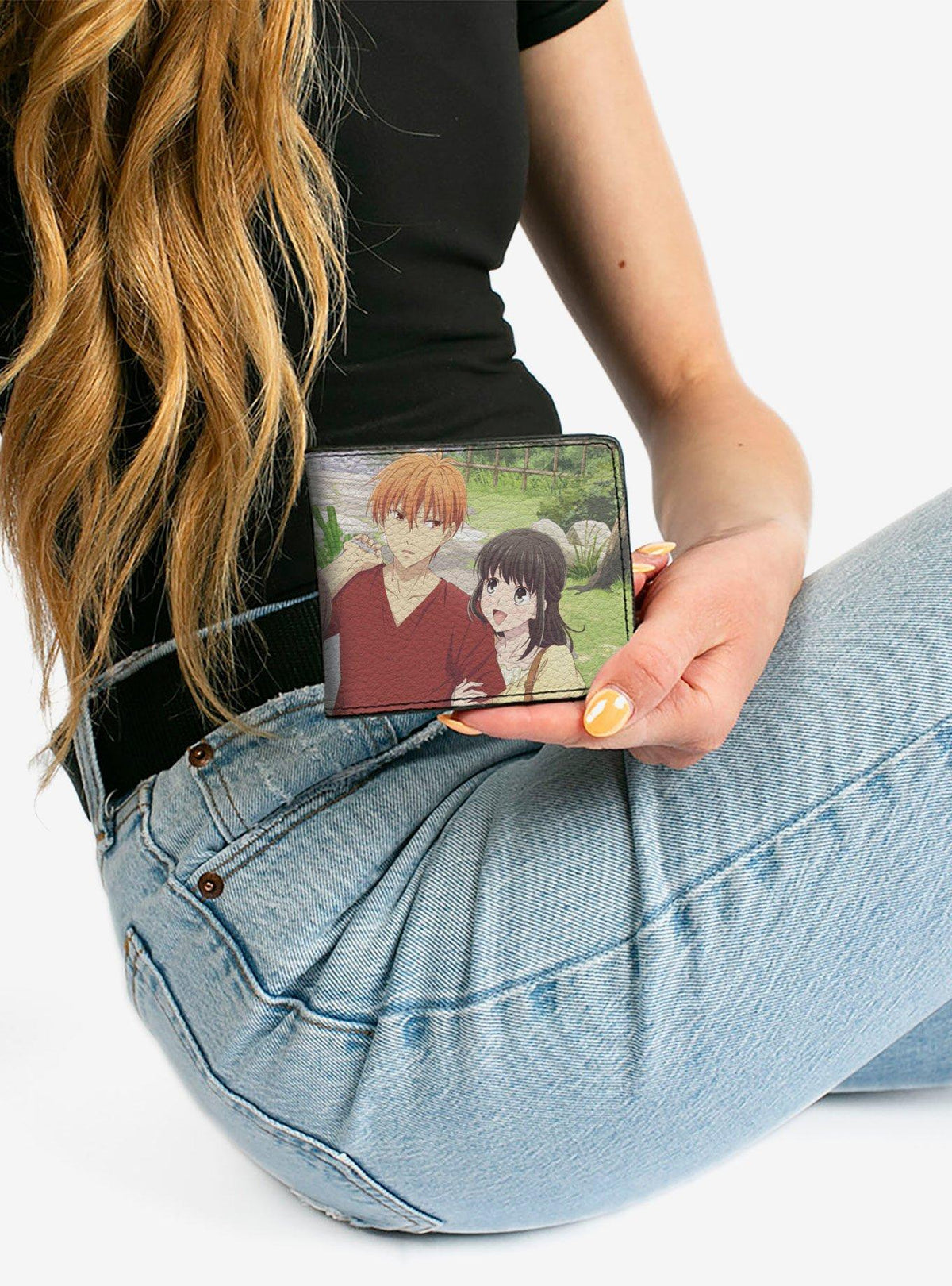 Billetera Fruits Basket con Yuki, Tohru y Kyo