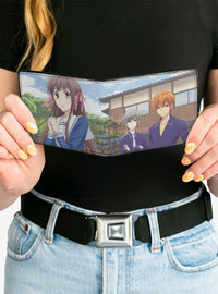 Billetera bifold Fruits Basket: Tohru, Yuki y Kyo