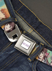 Cinturón Fruits Basket con Kyo, Tohru y Yuki