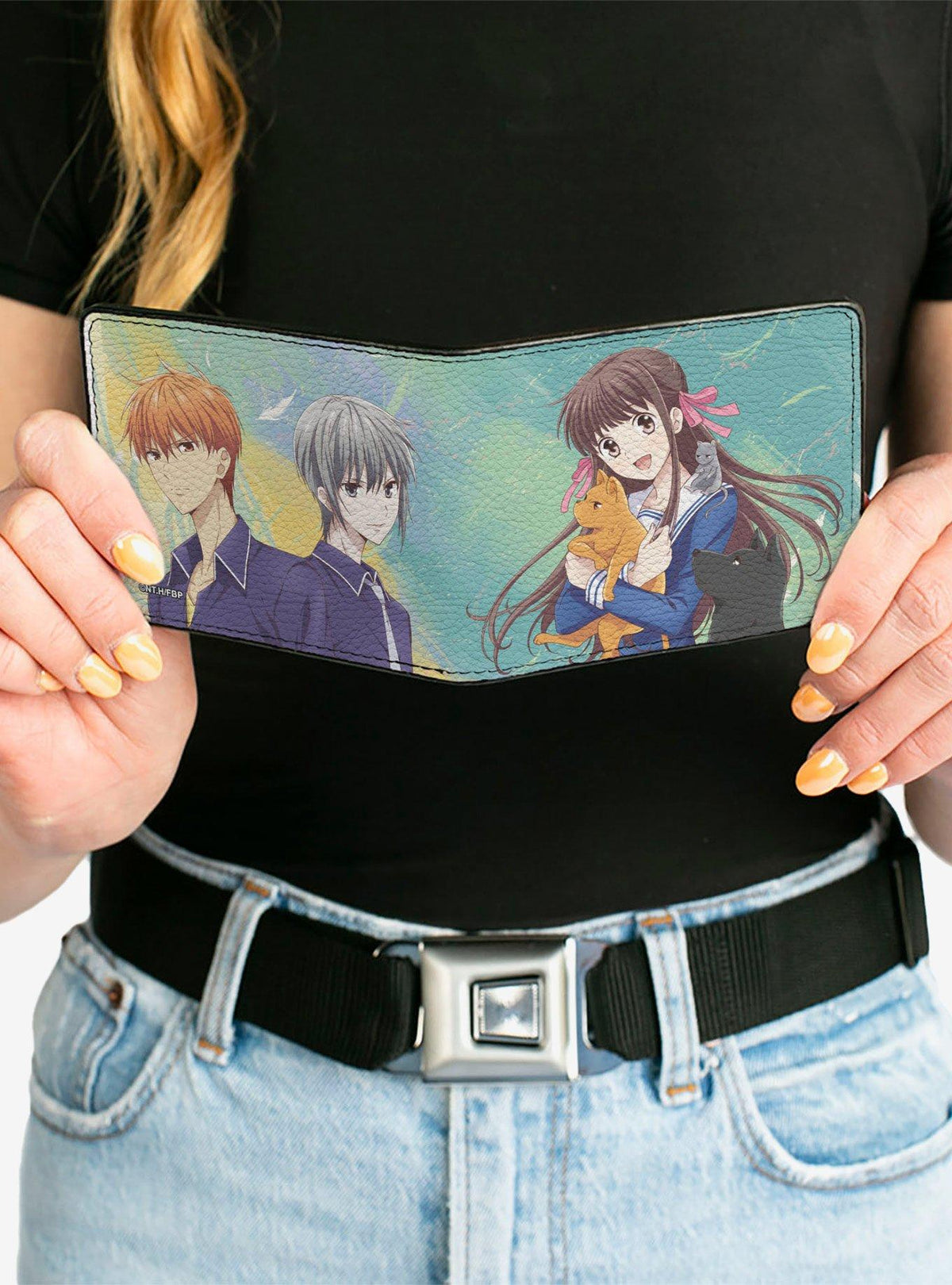 Billetera plegable Fruits Basket de Kyo, Yuki y Tohru