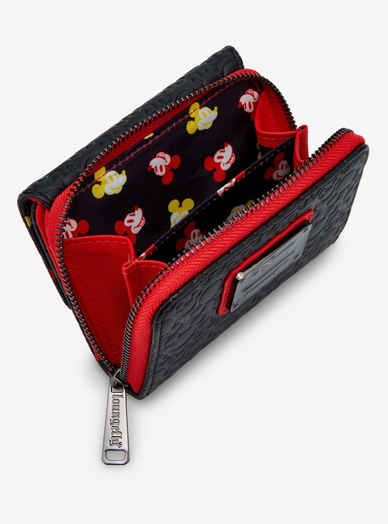 Billetera Disney Mickey Mouse con siluetas en relieve