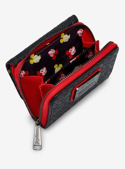 Billetera Disney Mickey Mouse con siluetas en relieve