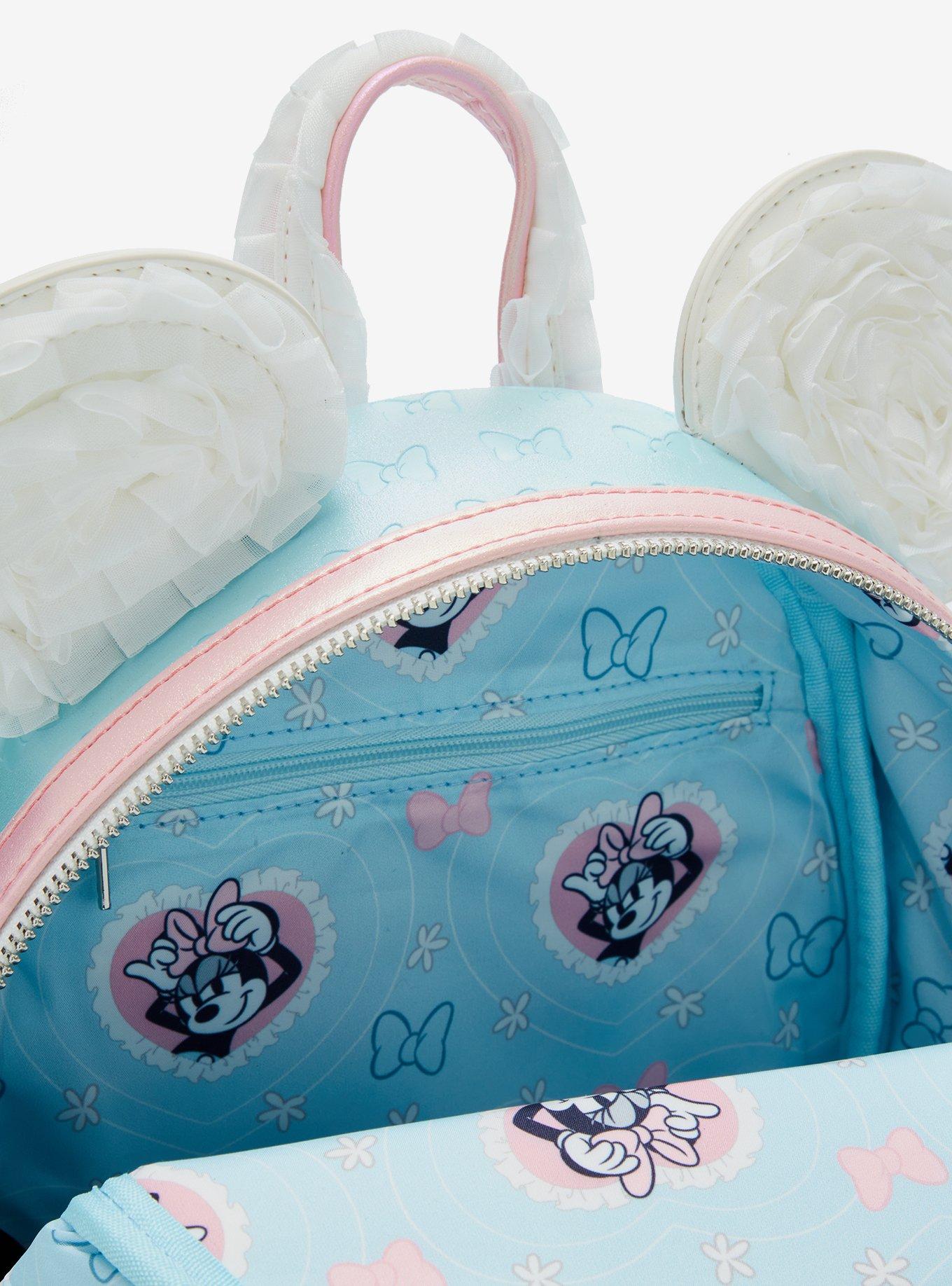 Mochila mini Minnie Mouse con orejas y volantes