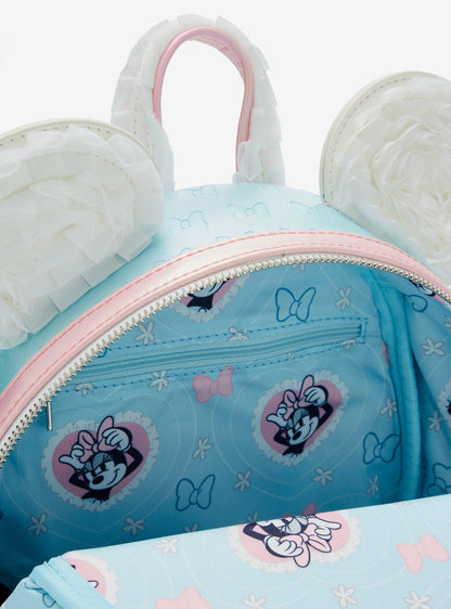 Mochila mini Minnie Mouse con orejas y volantes