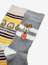 Calcetines a rayas Garfield y Odie, 2 pares