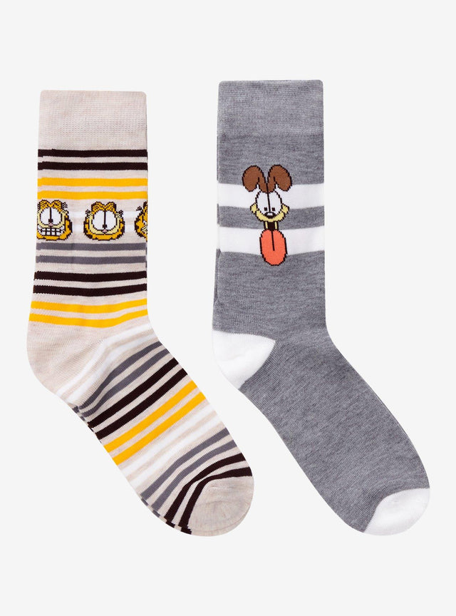 Calcetines a rayas Garfield y Odie, 2 pares