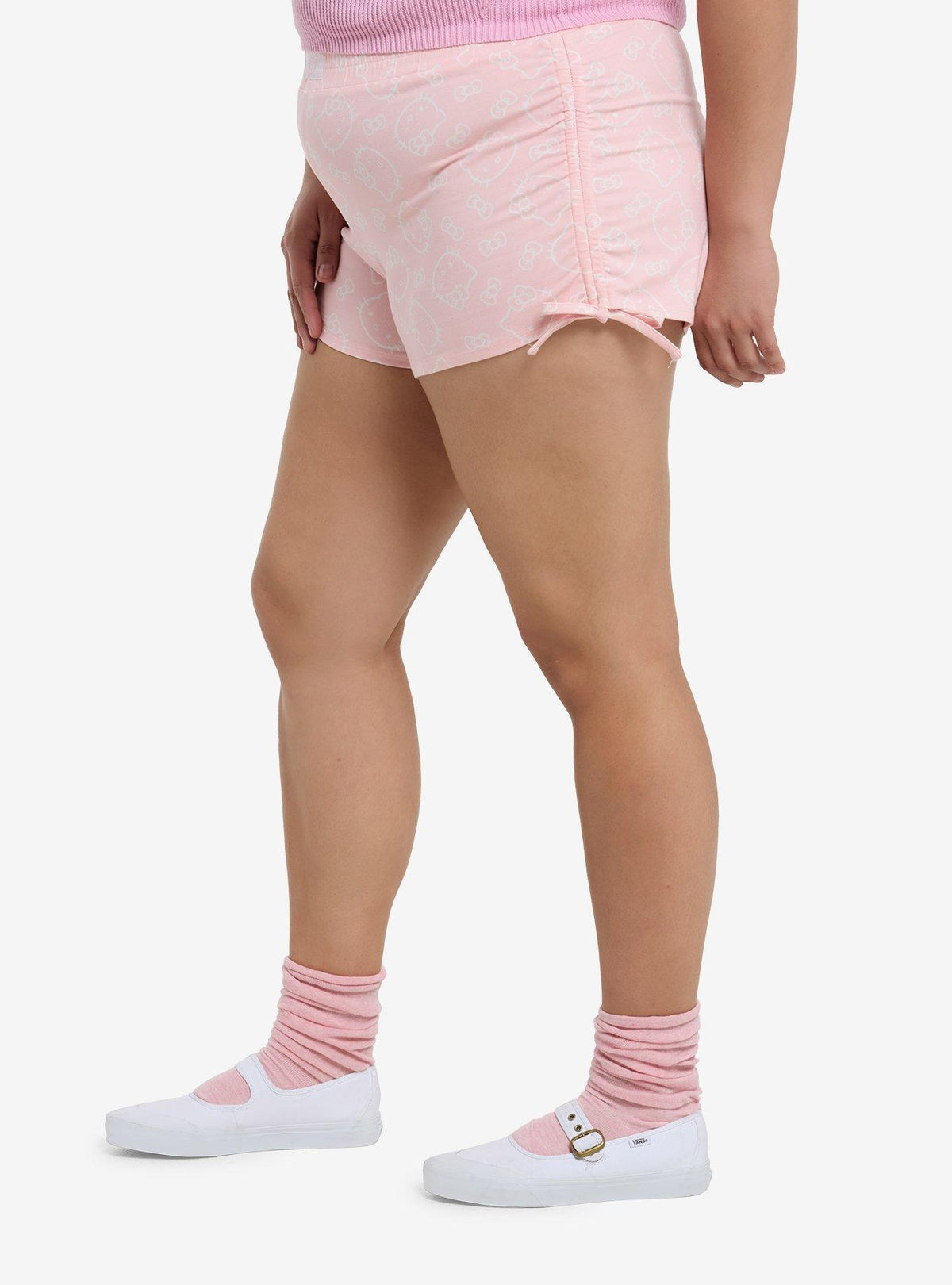 Short Hello Kitty con frunces, para niñas, tallas grandes