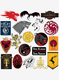 Pack de stickers Game of Thrones