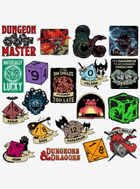 Set de stickers de Dungeons & Dragons