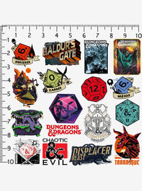 Set de stickers de Dungeons & Dragons