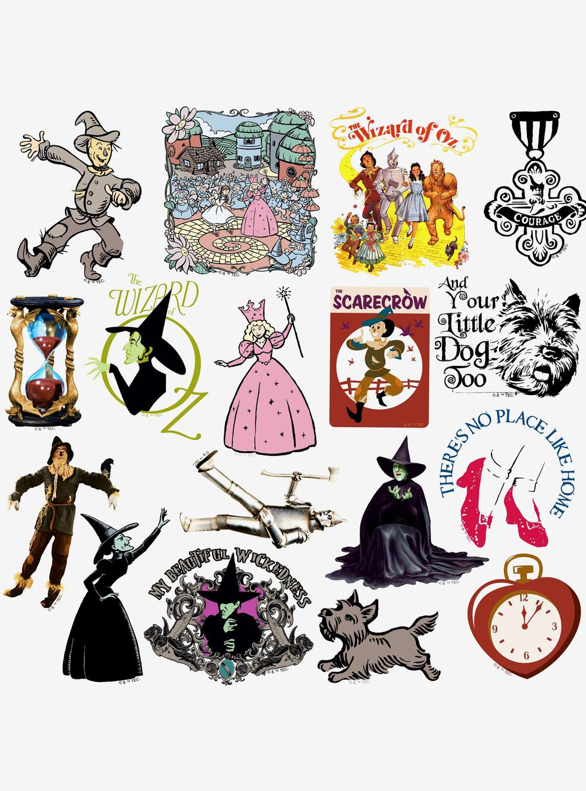 Pack de stickers El Mago de Oz