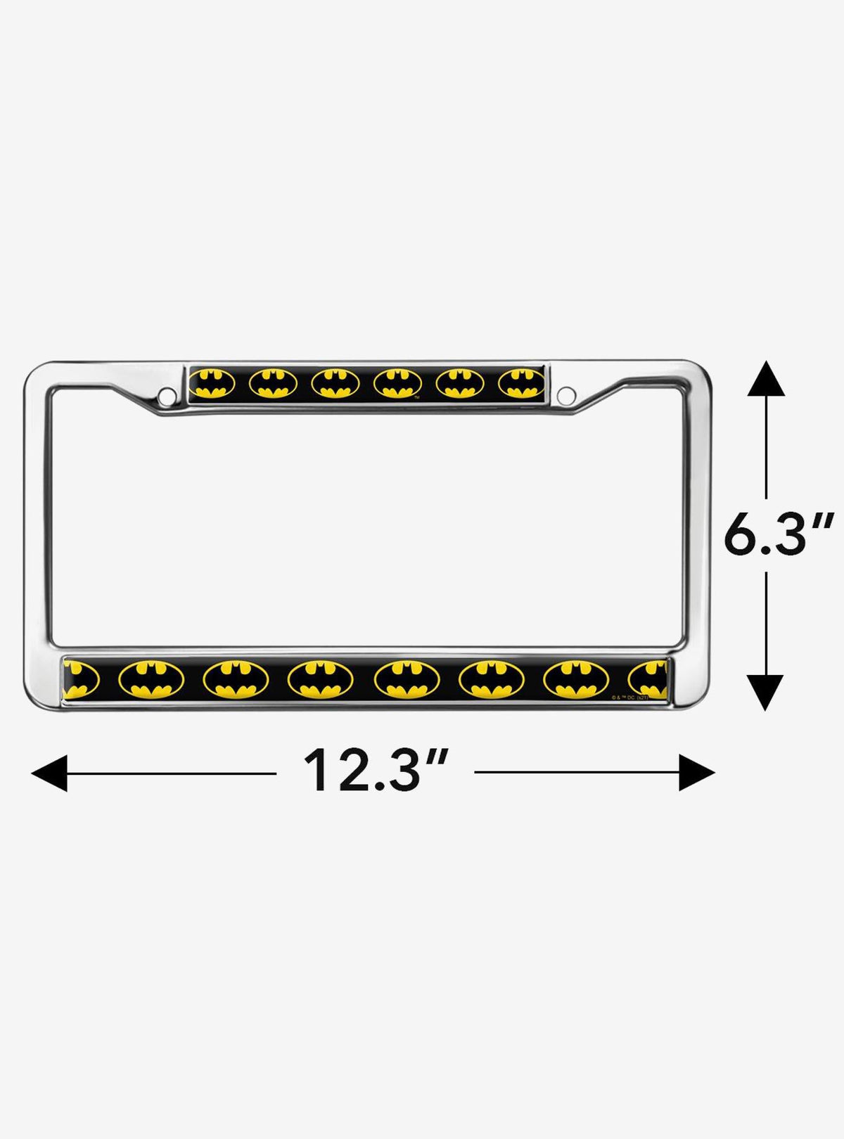 Marco metálico para patente con logo de Batman