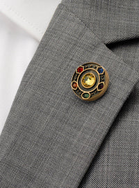 Pin de solapa dorado de las Gemas del Infinito