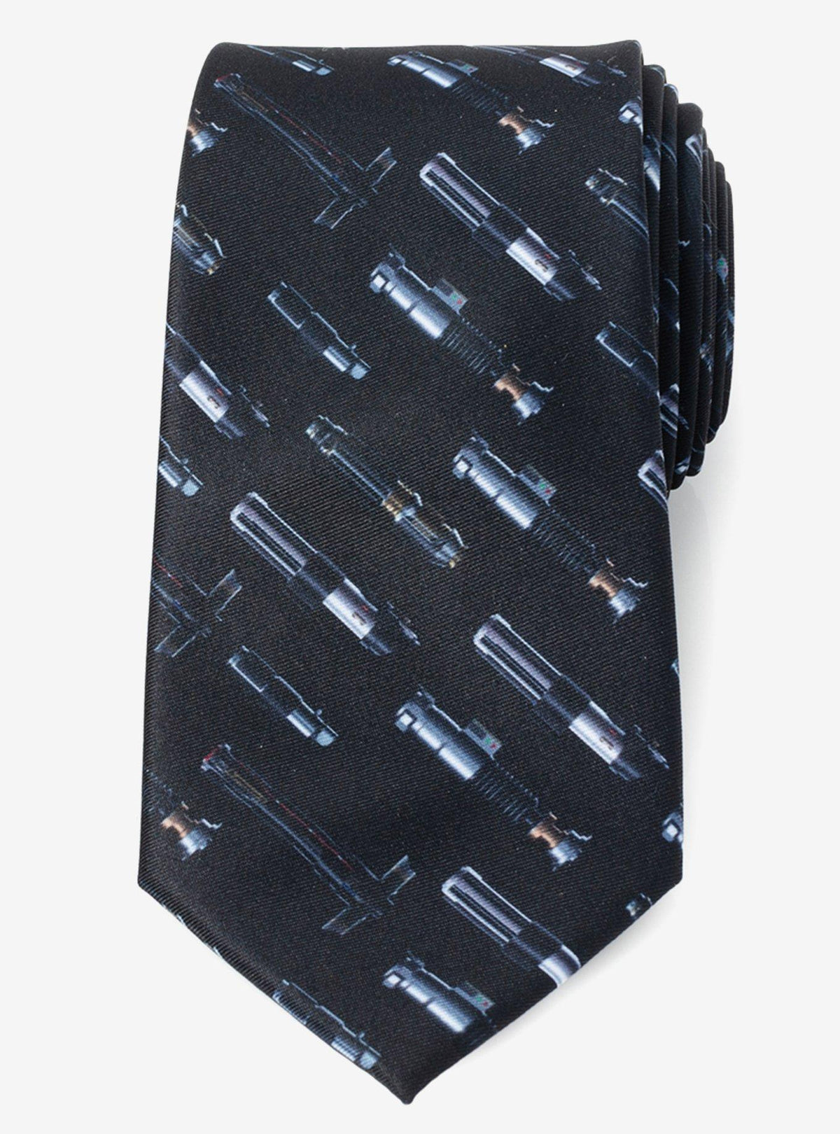 Corbata con diseño de sables de luz de Star Wars