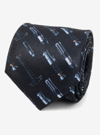 Corbata con diseño de sables de luz de Star Wars