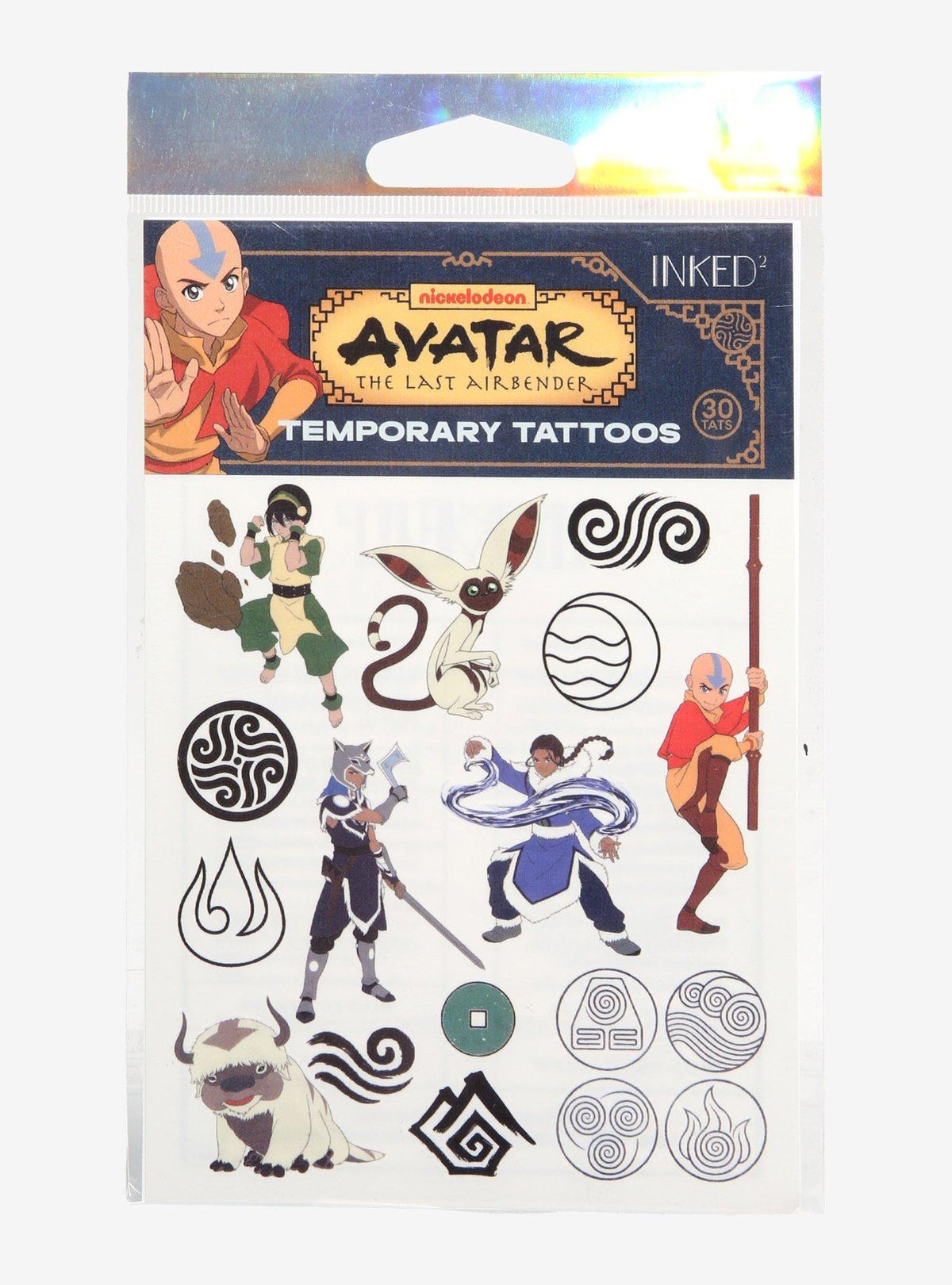 Tatuajes temporales Avatar: The Last Airbender