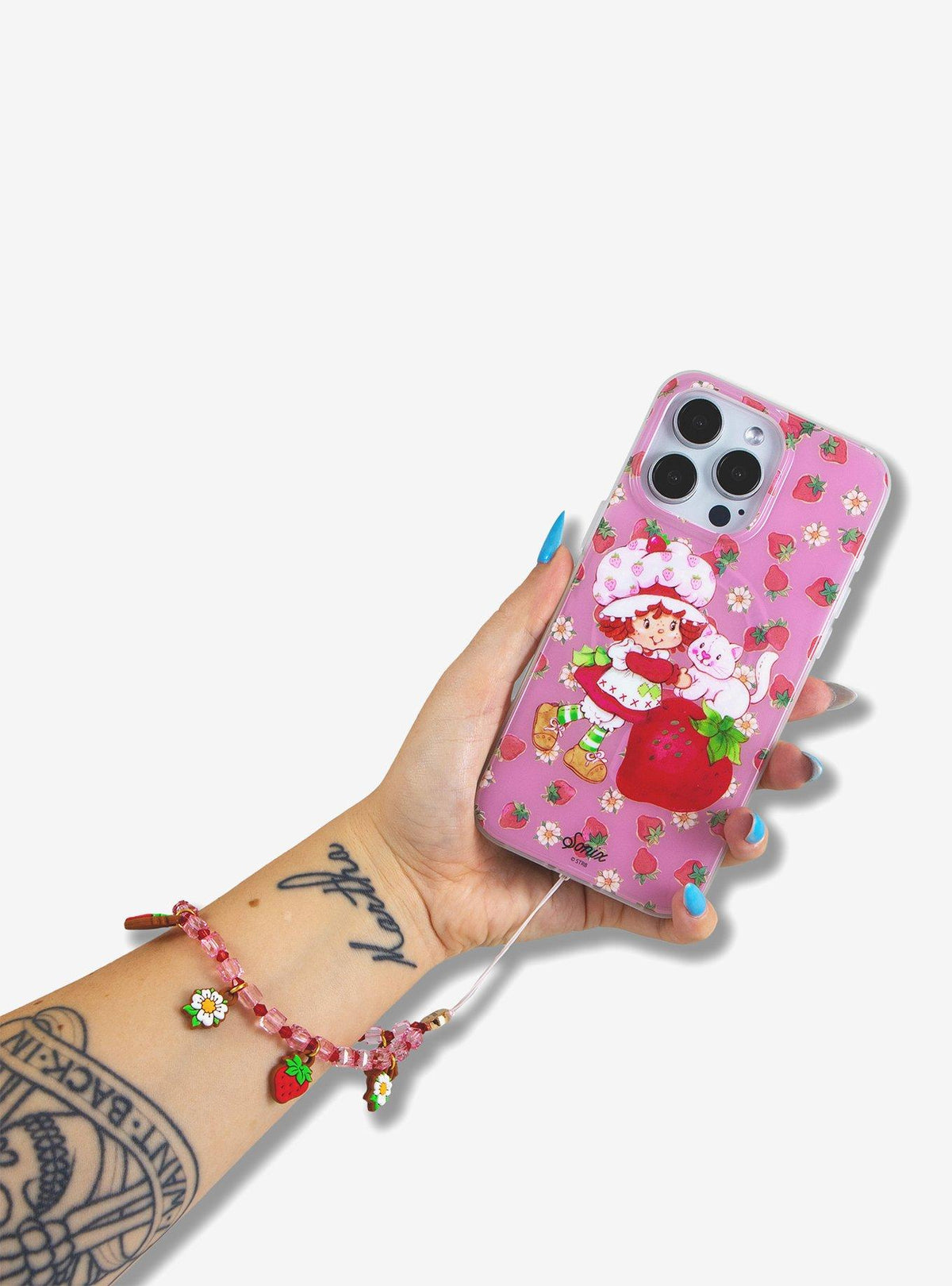 Charm de muñeca para celular Strawberry Shortcake