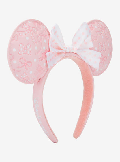Orejas de Minnie Mouse con lunares rosadas