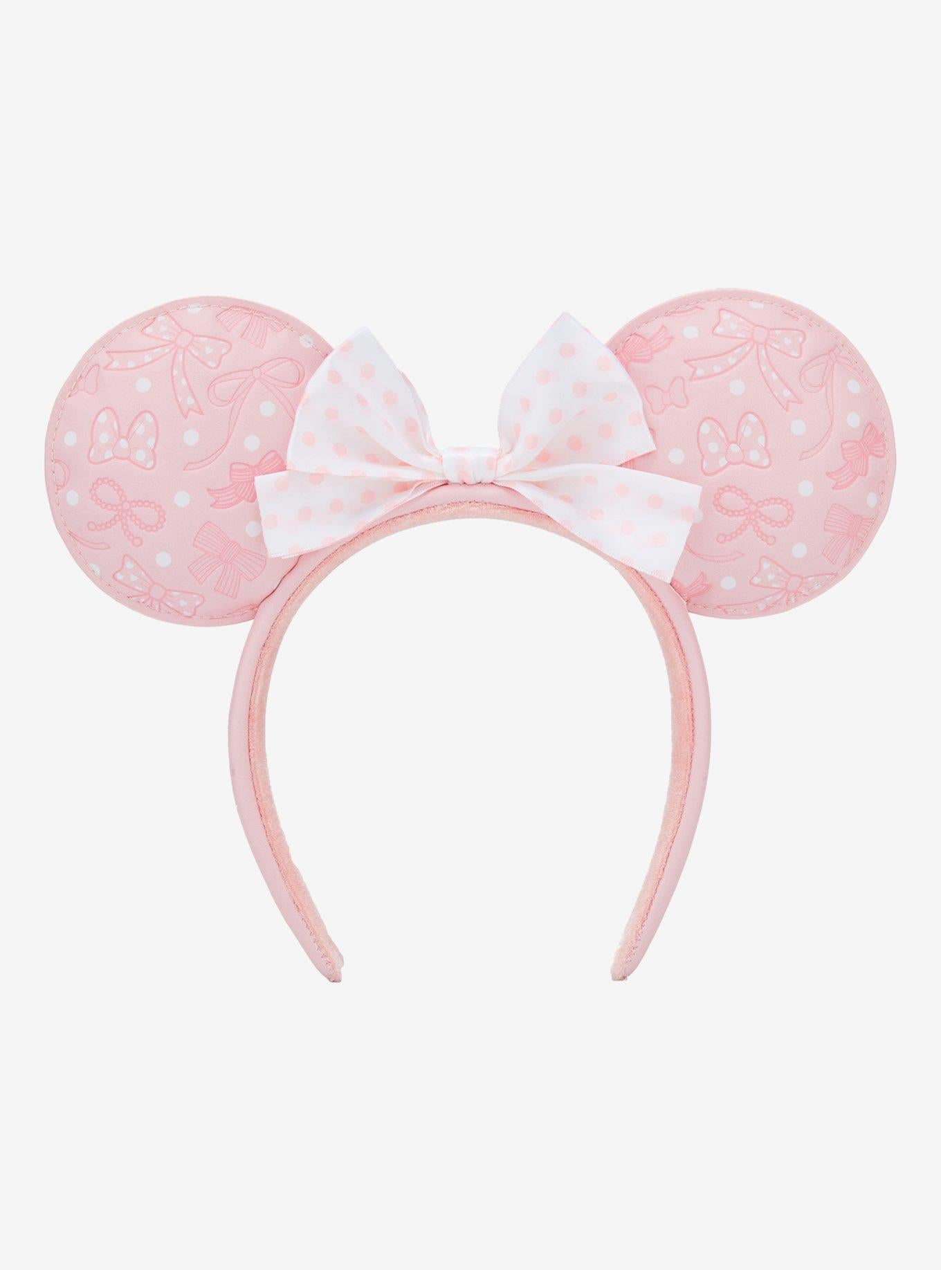 Orejas de Minnie Mouse con lunares rosadas