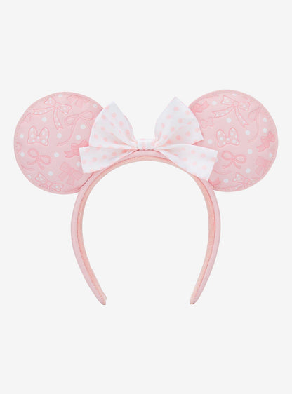 Orejas de Minnie Mouse con lunares rosadas