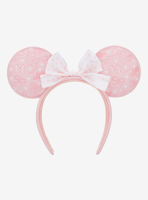 Orejas de Minnie Mouse con lunares rosadas