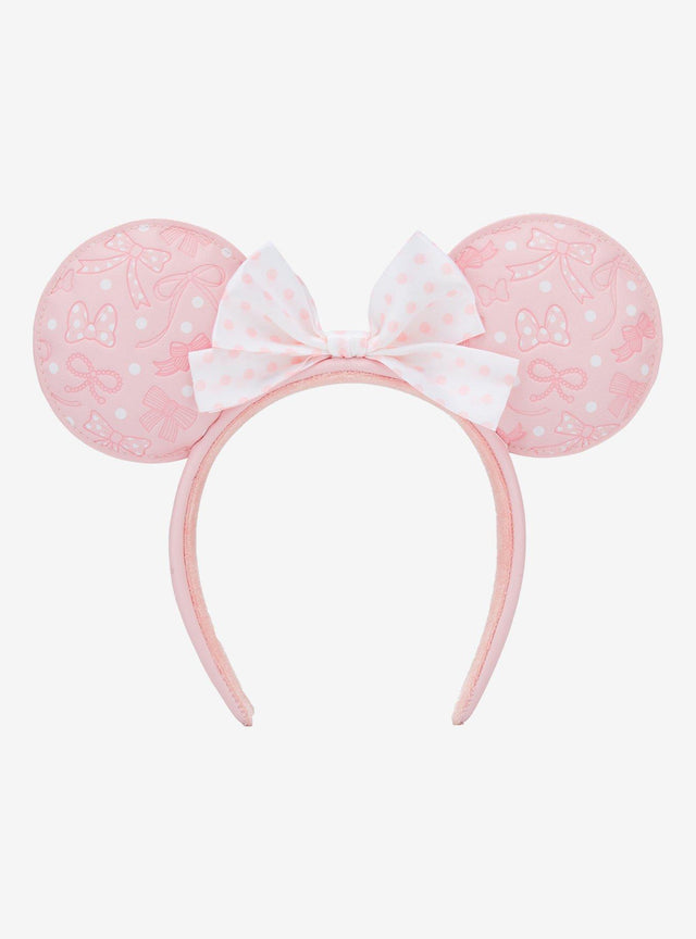 Orejas de Minnie Mouse con lunares rosadas