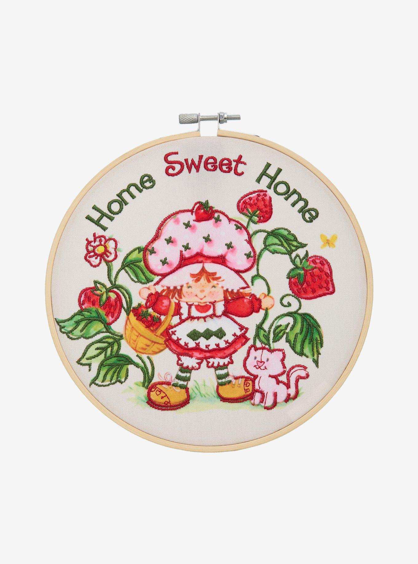 Cuadro de punto cruz Strawberry Shortcake Home Sweet Home