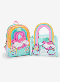 Bolso tote transparente de Minions con arcoíris