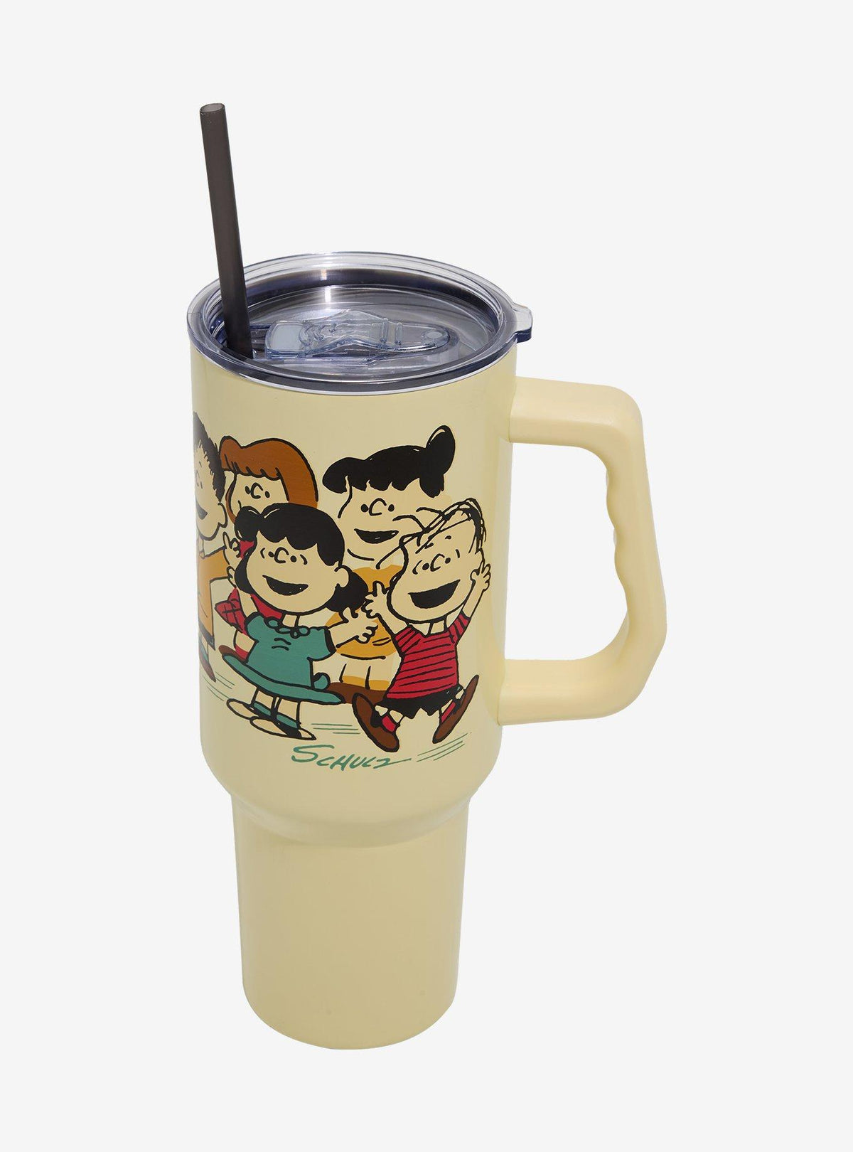 Vaso Peanuts clásico con bombilla y asa, 1,18 L