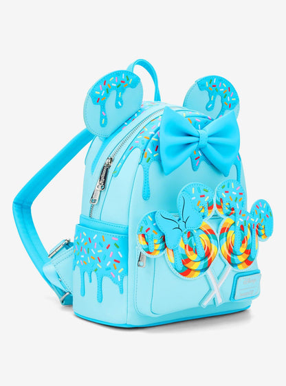 Mochila mini Minnie Mouse Lollipop azul