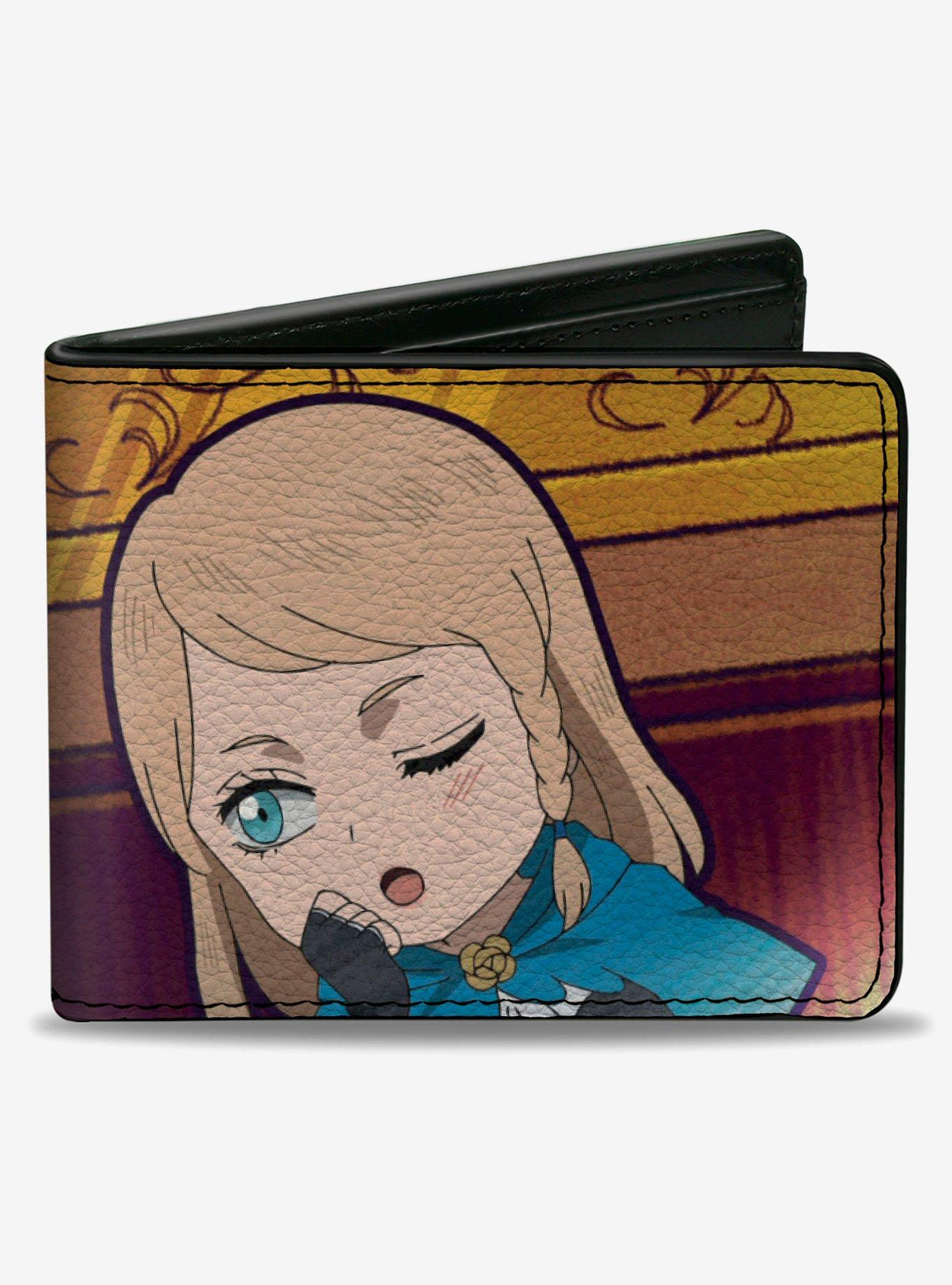 Billetera bifold Black Clover Chibi Yami y Charlotte