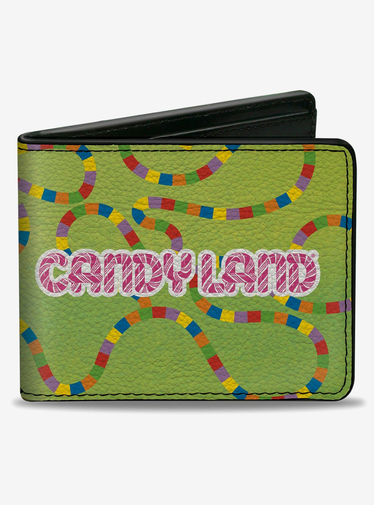 Billetera Candy Land con logo y camino del juego
