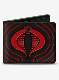 Billetera negra y roja con logo de Cobra | G.I. Joe