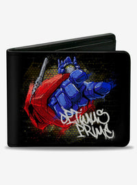 Billetera negra Transformers Optimus Prime