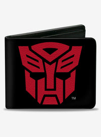 Billetera Transformers Escudo Autobot negra y roja