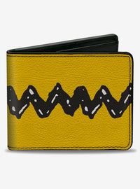 Billetera plegable de Charlie Brown con zigzag