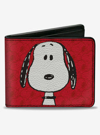 Billetera roja bifold de Snoopy