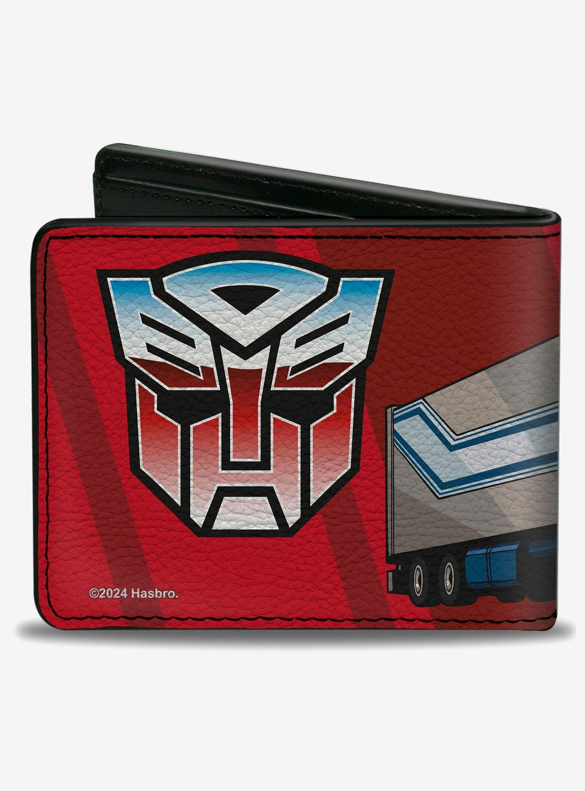 Billetera Transformers Optimus Prime y escudo Autobot