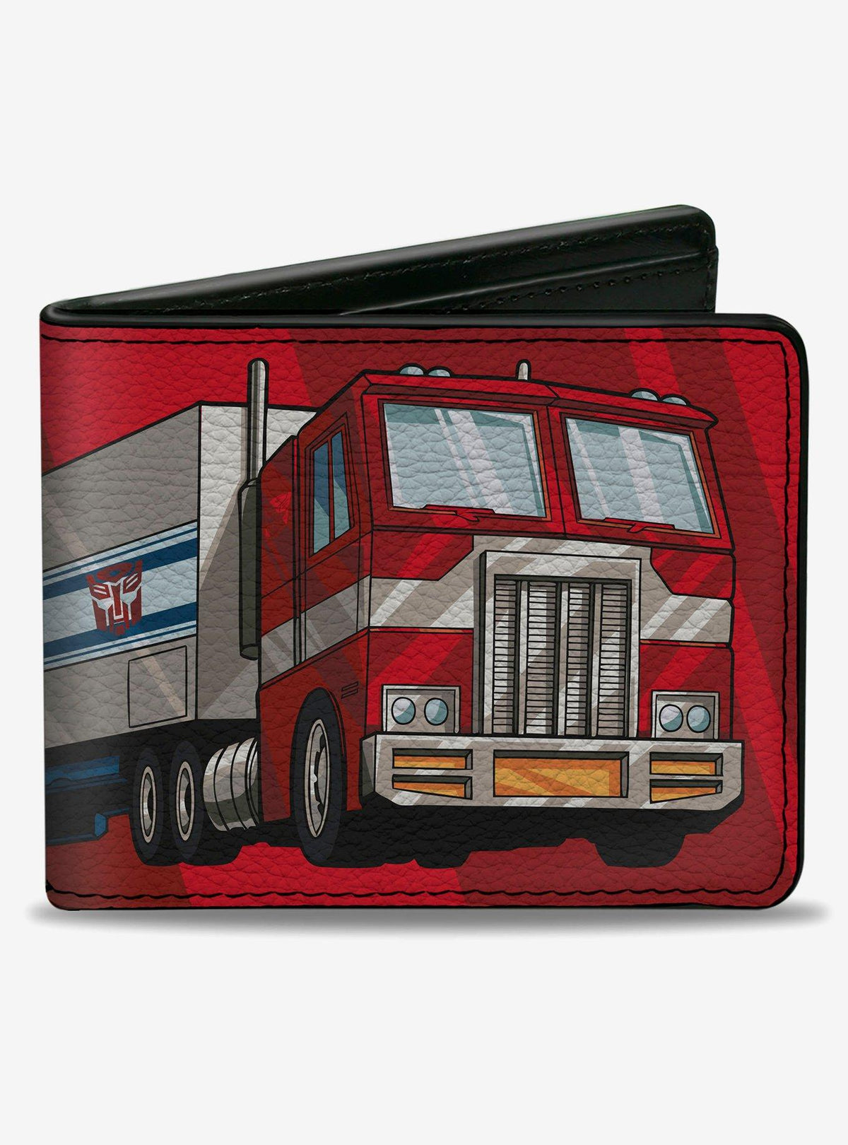 Billetera Transformers Optimus Prime y escudo Autobot