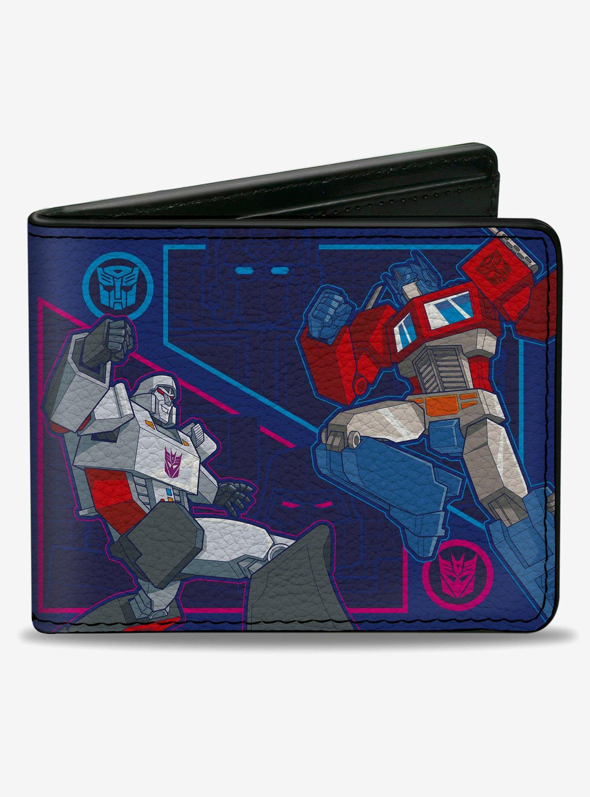 Billetera azul de doble pliegue Transformers