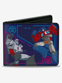 Billetera azul de doble pliegue Transformers
