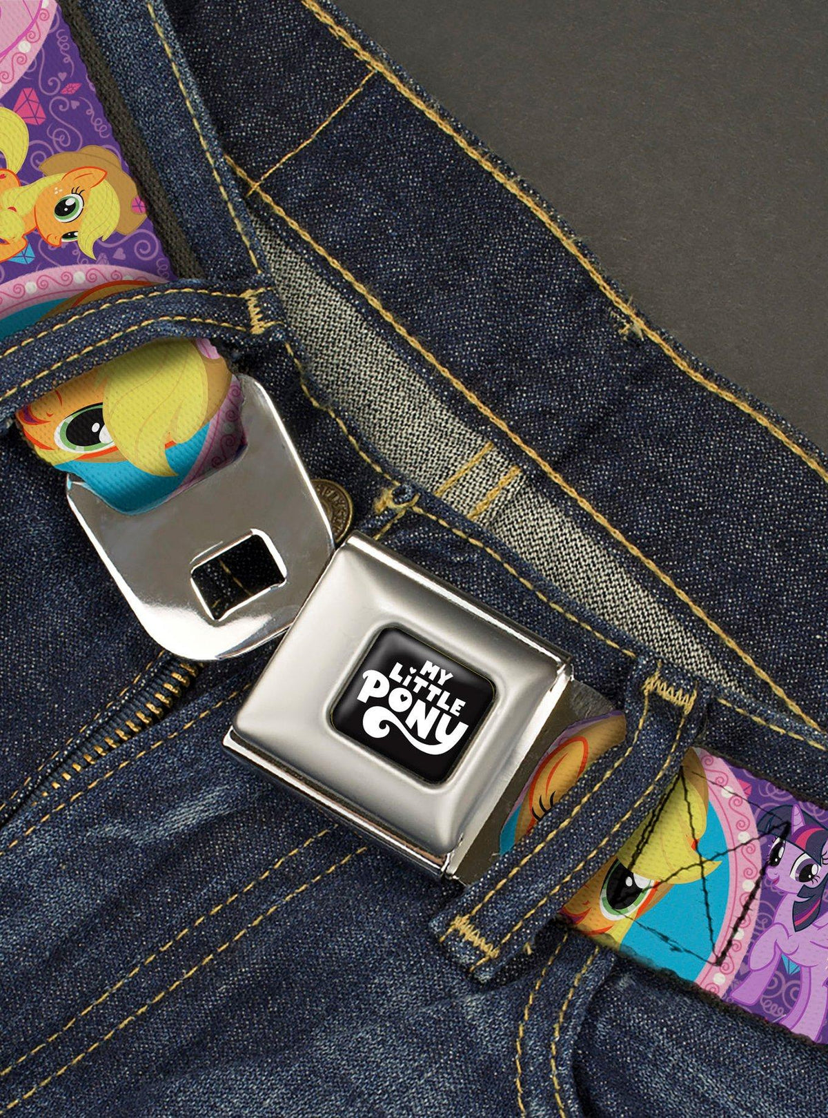 Cinturón My Little Pony Mane Six con hebilla estilo seguridad