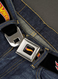 Cinturón Hot Wheels con logo clásico de llamas
