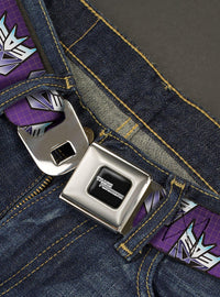 Cinturón Transformers Decepticons con hebilla tipo cinturón de seguridad