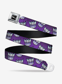 Cinturón Transformers Decepticons con hebilla tipo cinturón de seguridad