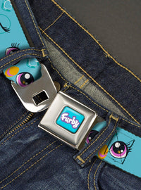 Cinturón Furby con hebilla estilo cinturón de seguridad
