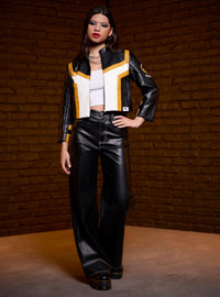 Chaqueta corta color block de Hawkgirl para niñas