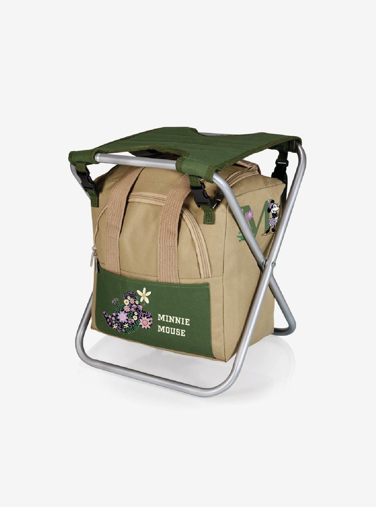 Asiento plegable de jardinería de Minnie Mouse con herramientas