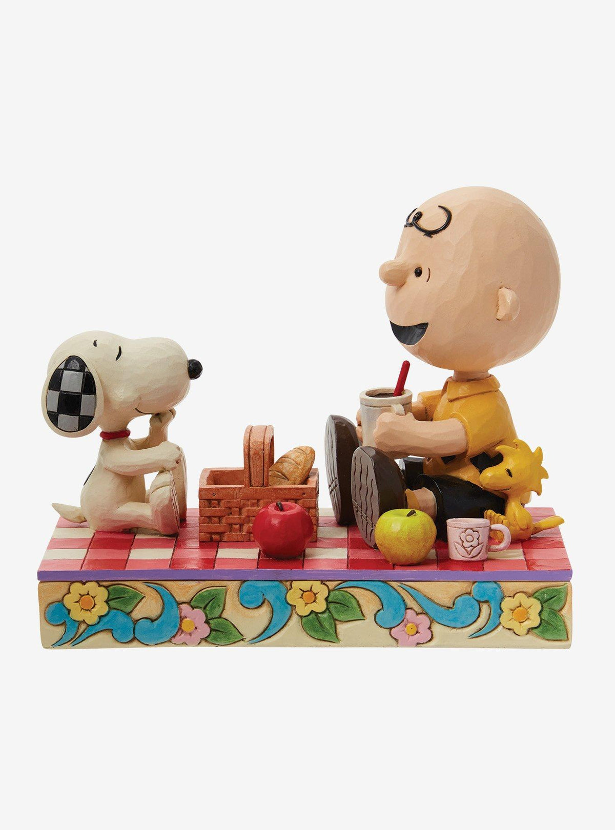 Figura Peanuts: Snoopy, Charlie Brown y Woodstock
