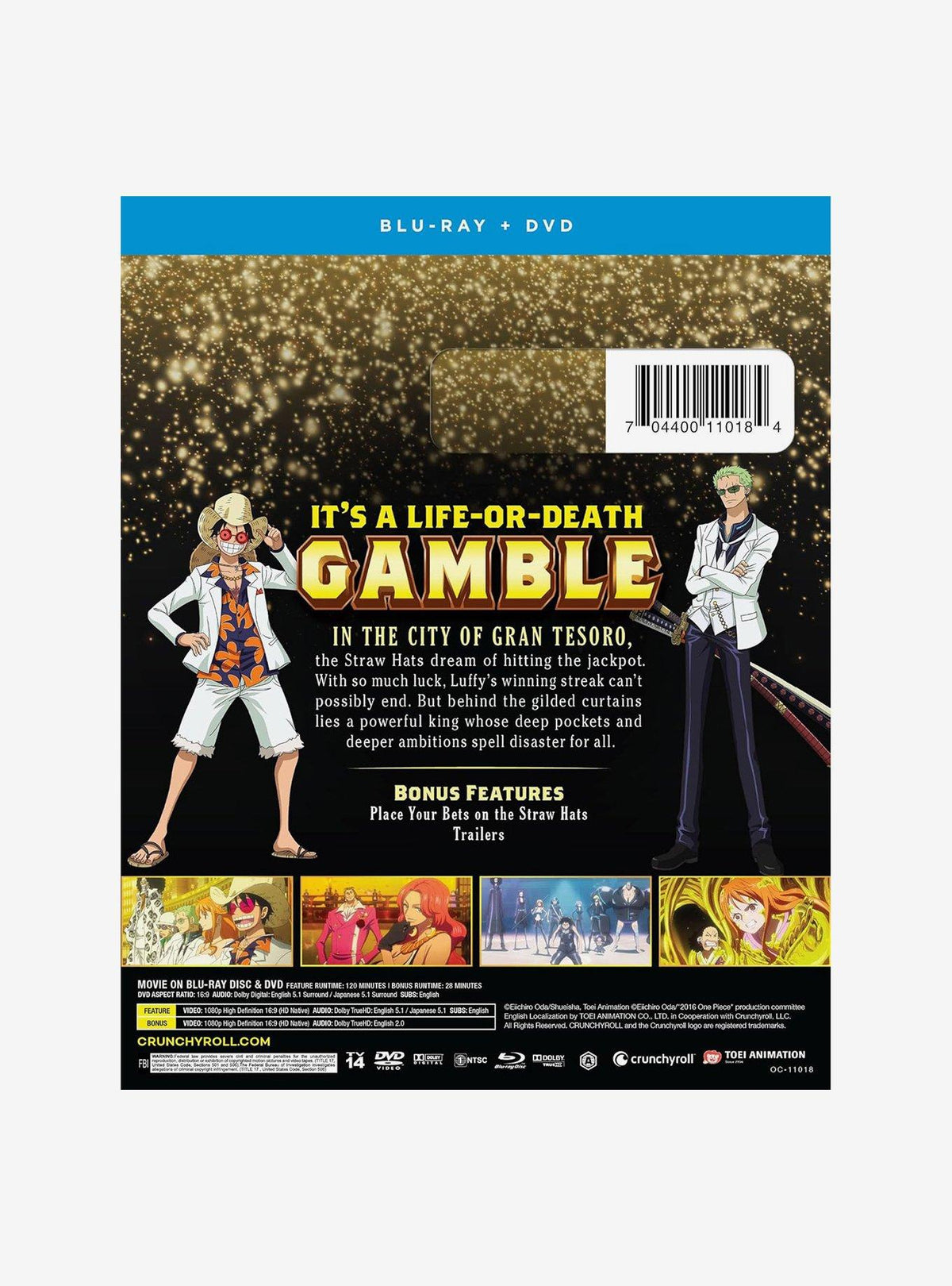One Piece Film: Gold en Blu-ray